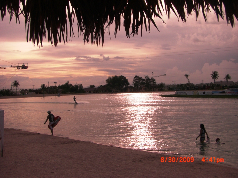 twilight at the manmade CWC lake