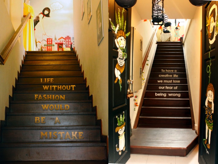 May gustong sabihin sa yo yung hagdan...